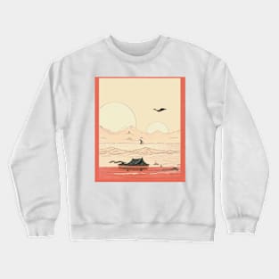 JAPANESE WOODBLOCK PRINT Crewneck Sweatshirt